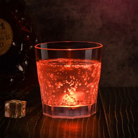 Verre À Boisson LED - Verre Réutilisable Lumineux 12 Oz - Fonctionne Avec Piles - Pour Fêtes Anniversaires Halloween Noël Pâques - Lot De 1 (1/5)