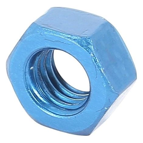 Blister de 5 Écrous Hu M5 P40 OA Bleu DIN 934 (1/2)