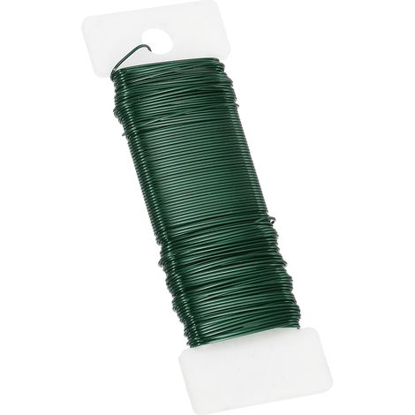 Fil Flexible Pour Fleurs 20 Gauge, 38 Verges (115 Pieds) Fil Pour Arrangements Floraux, Artisanat, Vert (1/5)