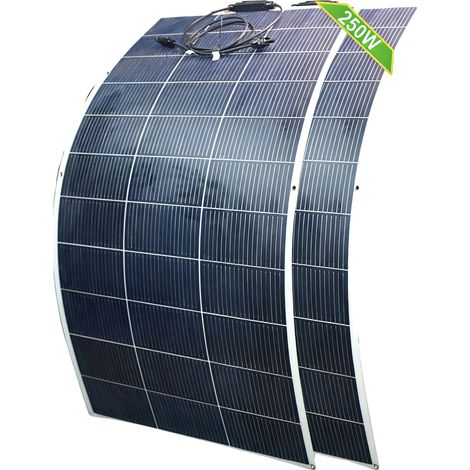 Pannello solare, design flessibile, alta efficienza, 2 pannelli da 125 W (1/2)