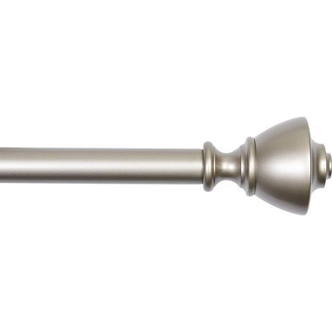 - Gardinenstange - Fensterzubehör - Ausziehbar 91 x 183 cm - Nickel-Finish - Für Wohn- und Schlafzimmer (1/5)