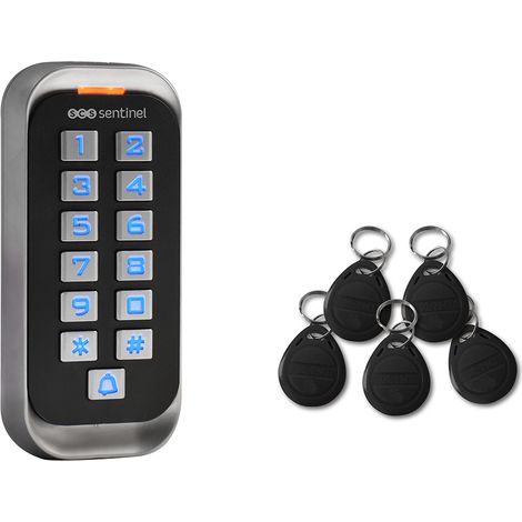 SCS Clavier de codage avec badges 12V - CodeAccess RFID (1/5)