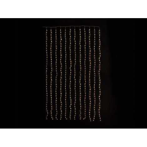 CASCADE LIGHT LED - 1.5 X 2.5 M - 286 WARM WHITE LAMPS - TRANSPARENT WIRE - MODULATOR - 24 V VELLEMAN 5420046519529