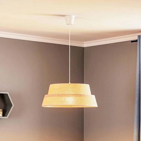 [GEBRAUCHT] B-Ware Galaxy Hängeleuchte Pendelleuchte Leuchte Jute Braun Lampenschirm Soft Nature