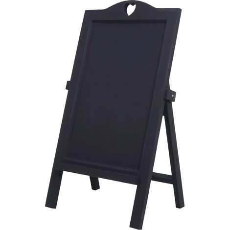Pannello pubblicitario in gesso per interni o esterni 66x37x27 cm aspetto vintage invecchiato grigio scuro 040004313
