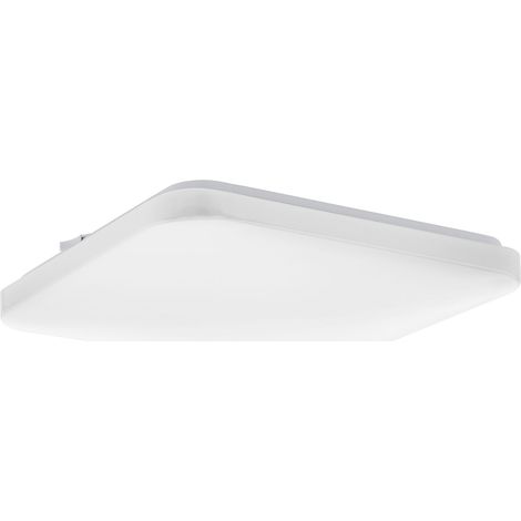 Plafoniera Moderna Frania-Ip Acciaio Bianco Plastica Led 18W 2100Lm Ip44 (1/2)