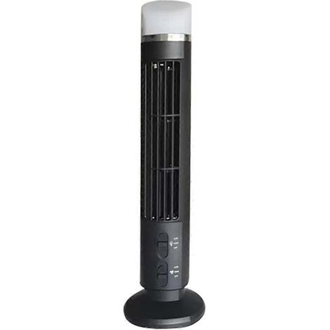 Ventilateur de refroidissement d'air, ventilateur tour profilé avec LED, interface USB, noir (1/5)