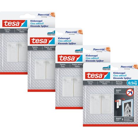 tesa 77772 Clou adhésif blanc Contenu: 8 pc(s)