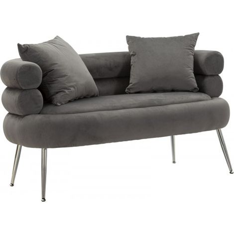 DIVANETTO SILVERY PLUS C/CUSCINI CM 133X68X69