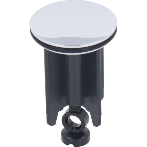 Bouchon d'Évier Salle de Bain avec Vanne, 40mm, Noir, Style Européen, ABS/Cuivre, Anti-Blocage (1/5)