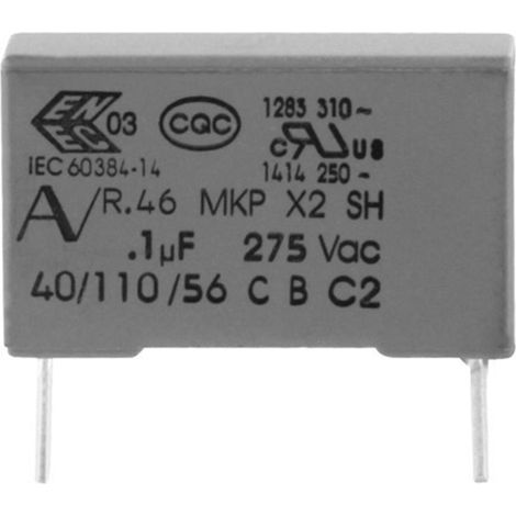 Kemet R46KI24700001M+ 1 St. MKP-Funkentstör-Kondensator radial bedrahtet  47 nF 275 V 20 % 15 mm (L