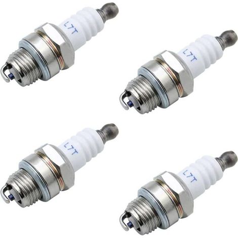Bougies allumage L7T universelles, pour tronçonneuse tondeuse gazon moteurs 2 temps, remplacement fiable et durable (1/4)