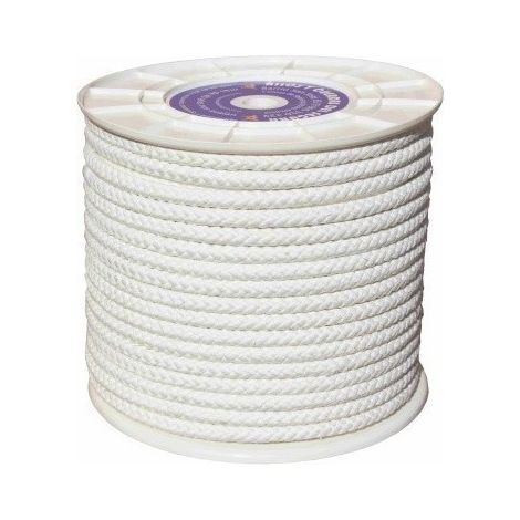 Cuerda Trenzada 12Mm Nylon Blanco Mate Hyc 100 Mt