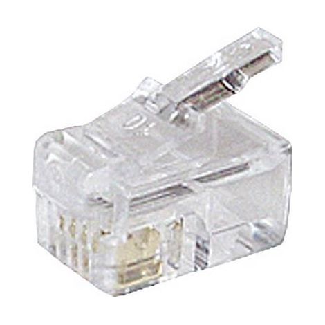 Shiverpeaks Réseau Shiverpeaks BASIC-S fiche modulaire RJ10 4 pôles, 4 contacts occupés, contacts dorés VE 10 BS72039-10 mâle, droit Nombre de p S482242 (1/2)