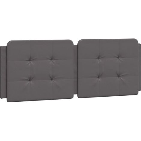 Maison Exclusive - Cuscino Testiera Zadar Grigio 120 cm in Similpelle