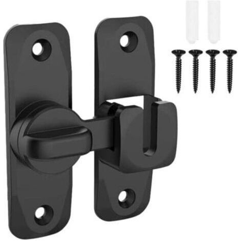 Sliding interior door lock lock, 90° swing door hook latch, buckle lock hasp anti-theft door locks (1/5)