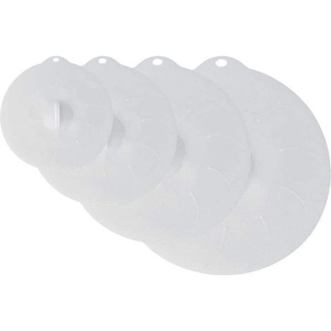 Set of 4 silicone lids for bowls, pans, skillets, plates eco-friendly silicone lids (1/5)