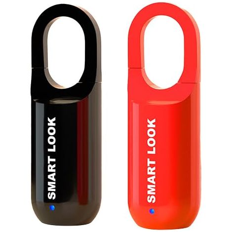 Applicable Mini cadenas intelligent à empreintes digitales sans clé avec chargement USB biométrique haute sécurité pour casier de gym, casier d'abri de jardin, unités de rangement, bagages