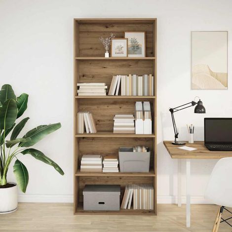 vidaXL Libreria Rovere Artigianale 80x30x189 cm in Legno