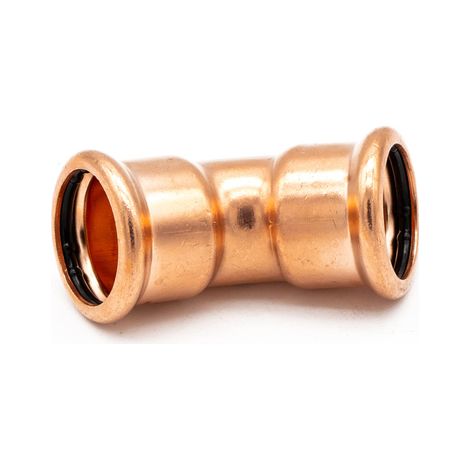 PrimaPress 45° Copper Elbow Fitting - 28mm Press Fit (1/2)