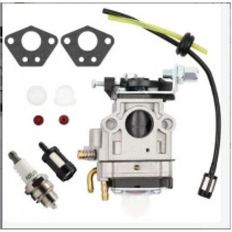 Carburateur Débroussailleuse 52cc 49cc 43cc Carbu Kit Carbu avec Joint Tuyau, Bougie et Filtre à Essence