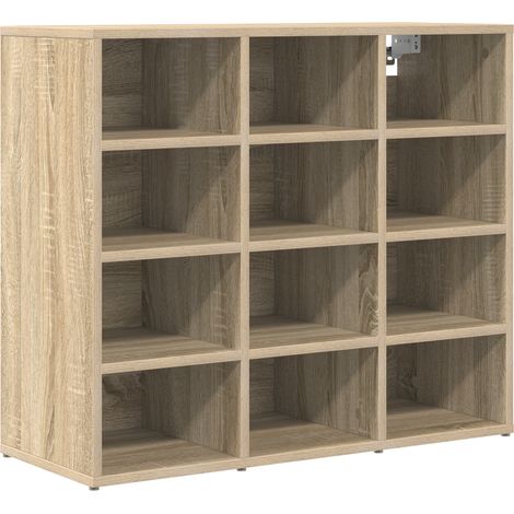 Cabinet à chaussure Meuble à chaussures Chêne Sonoma 77,5 x 30 x 67 cm
