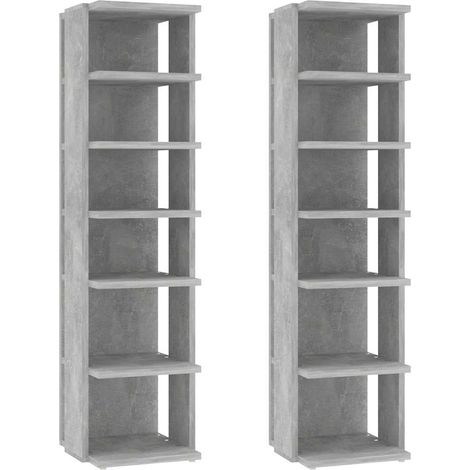 Maison Exclusive - Zapateros 2 uds color gris hormigón 27,5x27x10 (1/5)