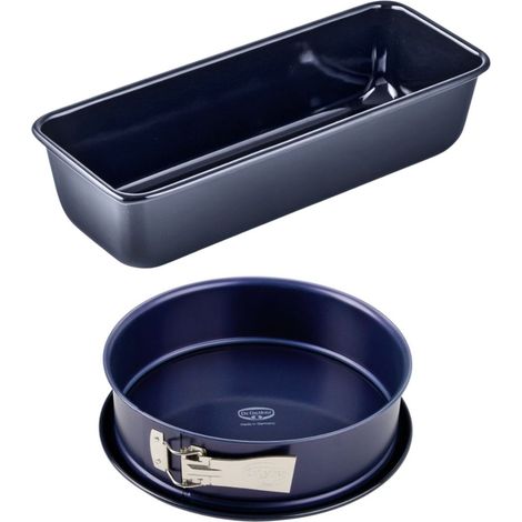 Moule à cakes 30 cm et moule à manqué 26 cm en email Dr. Oetker Back Liebe