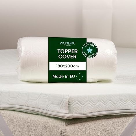 Housse de Topper 180x200 cm surmatelas 5–7 cm (1/5)