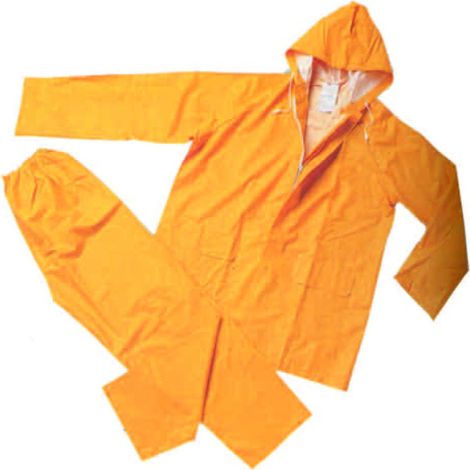 Impermeabile giacca/pantalone in pvc bispalmato plp giallo - Taglia: XXL