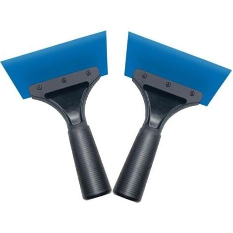 Pair Lntyq 2 pièces Lot de Souples pour Film Auto Outil de Pose et Nettoyage Vitres Grattoir, Plastique pour Décalcomanies et Protection Peinture Bleu, 1813cm (1/5)