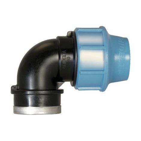 GOMITO A COMPRESSIONE FIL FEMMINA PN16 UNIDELTA - MM 25X1F- 5 pezzi