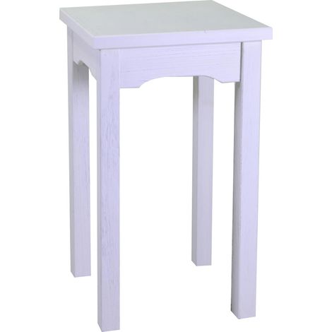Tavolo esposizione legno nantes bianco quadro cm 50x50h70 (1/4)
