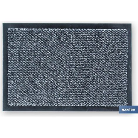 FELPUDO INTERIOR POLIPROPILENO 40X60CM GRIS