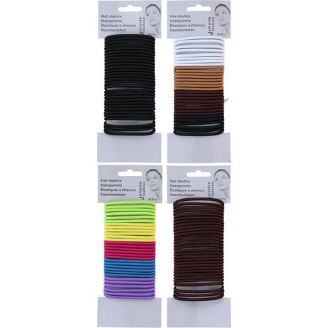 Haargummis 30 Stück Juliette Fashion Bunte Farben