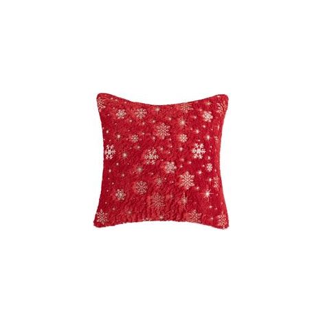Lot de 2 housses de coussin Noël, super douces, pelucheuses, 43x43 cm, pour canapé, salon, chambre.