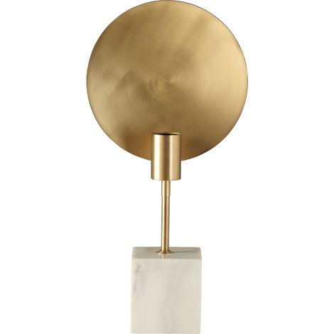 Premier Housewares Metal Task Desk Lamp With White Marble Block Base Contemporary Bedside Table Lamp For Your Living Room Lounge And Bedroom Decorative Bedside Lamps (1/5)