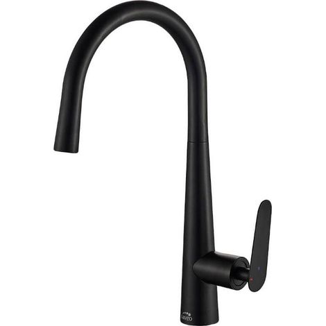 Robinet d'évier de cuisine sur pied NALDA noir