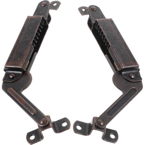 Operitacx Lot de 2 charnières de support de couvercle en fer pour coffre, robustes et faciles à installer (1/5)