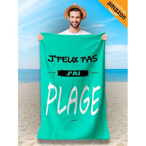 Microfibre Beach Towel - Beach Towel 160 x 80 cm - Lightweight Compact. (1/3)