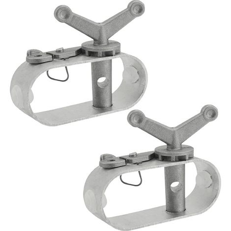 2pcs Tendeur de Câble de Serrage pour Bâche de Piscine - treuil de Couverture de Piscine, Treuil construit en Aluminium pour Piscine, Tendeur Couverture Piscine - 8x2x6.4cm (1/5)