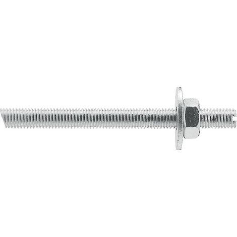 Tiges filetée inox A4 avec écrous, rondelles et embouts double biseau 45° 8x100mm boîte de 10 pièces - G&B FISSAGGI