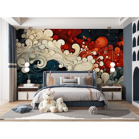 Papier peint vagues japonaises - 150 x 250 cm (1/2)
