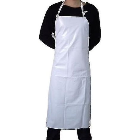 Tablier de cuisine/boucherie/chef en PVC imperméable et résistant, ensemble complet (1/5)
