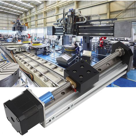 Table coulissante avec guidage linéaire BACHIN, guidage sur rail CNC, angle de pas 1,8°, 300 mm (1/5)
