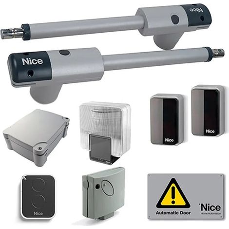Nice TOO3000KCE - Kit per l'automazione di cancelli a battente con ante fino a 3 m e 300 kg, 230 Vac, a montaggio esterno (1/2)