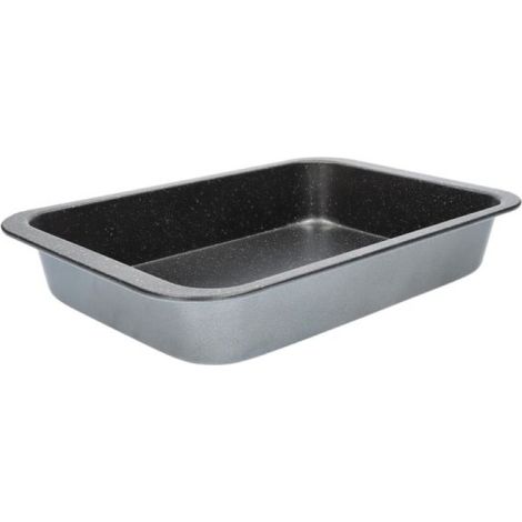 Tarte à fond rectangulaire 36x24 cm en acier carbone antiadhésif