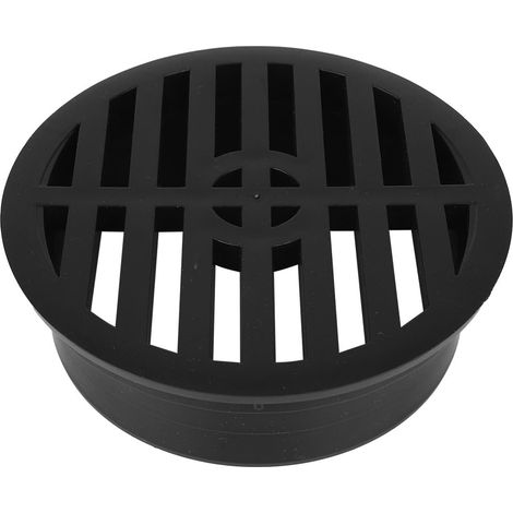 11,3cm Couvercle Grille de Drainage Rond, Couvercle Drain Extérieur Noir pour Tuyau Ondulé à Paroi Simple Installation Facile Idéal pour les Pelouses Patios et Allées (1/5)