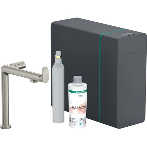 hansgrohe Aqittura M91 Küchenmischer Starter-Set mit SodaSystem (1/5)