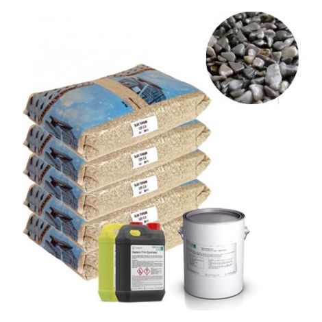 Moquette de pierre - Kit complet 8m² - Teinte : Gris Flanelle